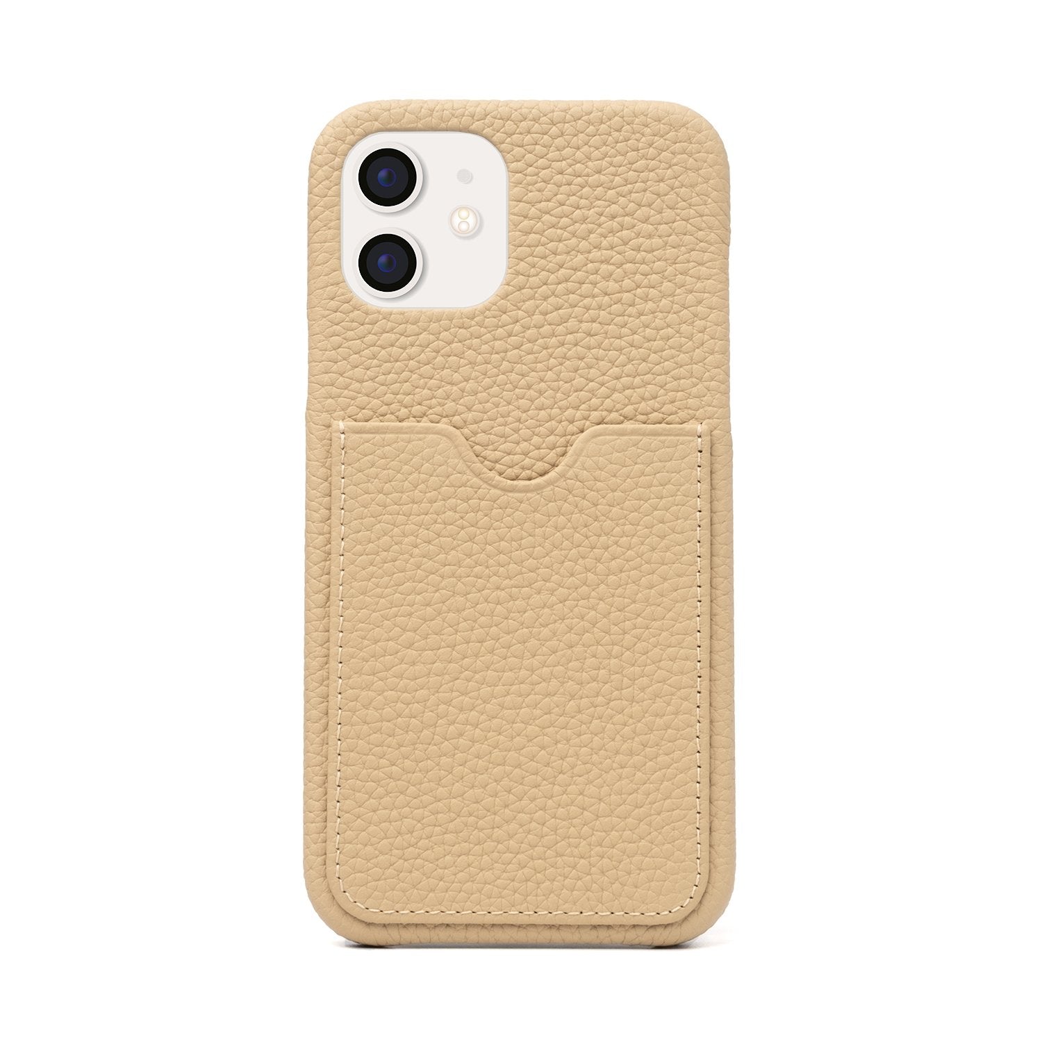 Initial iPhone 12 Card Slot Leather Phone Case The Common Flecks